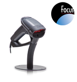 HAND HELD OR STATIONARY FOCUS BAR CODE SCANNER